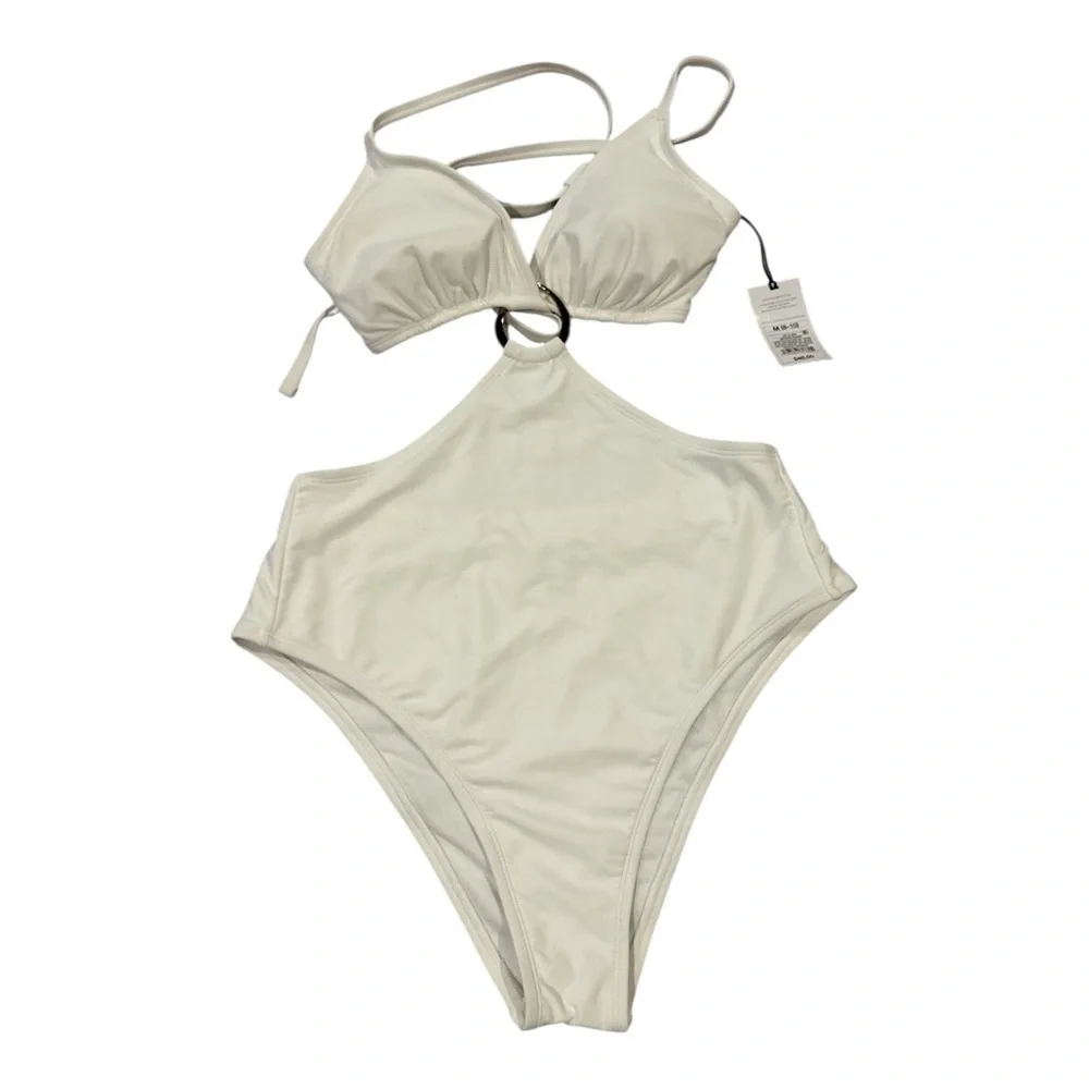 Shade & Shore‎ White One-Piece Swimsuit